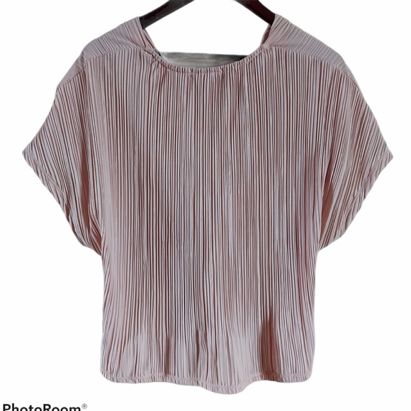 Will & Clay pleated twistfront short sleeve blouse - Picture 2 of 5